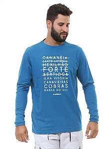 CAMISETA BÁSICA MASCULINA PESCA MAR