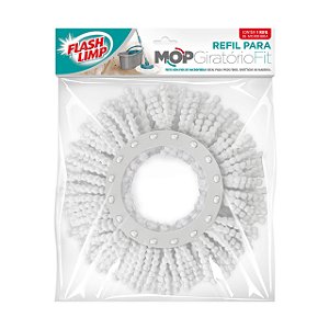 Refil Para Mop Giratório Fit Esfregão Microfibra Flashlimp