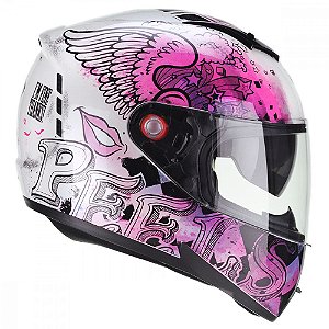 Capacete Moto Peels Icon Revel Branco Perolado Preto