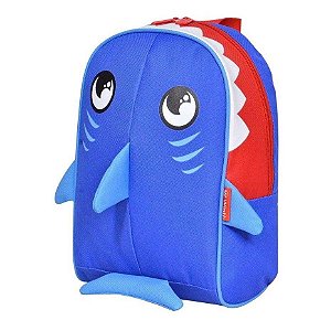 Mochila Infantil Animal Escolinha Creche Bebê Tubarão