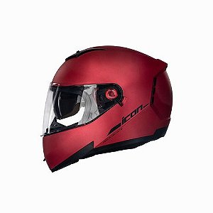 Capacete Peels Icon L New Classic Red Fosco com Grafite