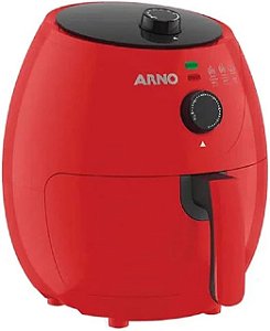 Fritadeira sem óleo Arno Airfry Easy Fry com 3,2 litros Hot Air e Cesto Removível Vermelha EZFV