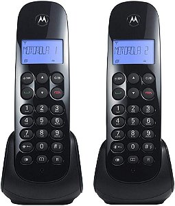 Telefone sem Fio Motorola MOTO700-MRD2 +1 Ramal com Identificador de Chamadas Digital Preto