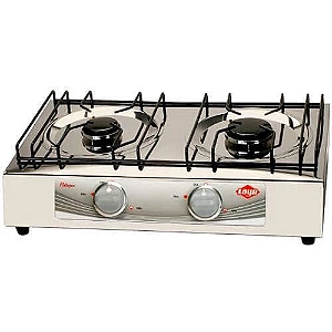 Fogão de Mesa Layr Gas Glp 2 Bocas Platinyum II Inox