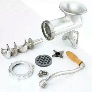 Moedor Manual para Carnes e Embutidos 22 cm - Mimo Style - AQ20262