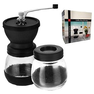 Moedor de Café Manual em Vidro e Silicone