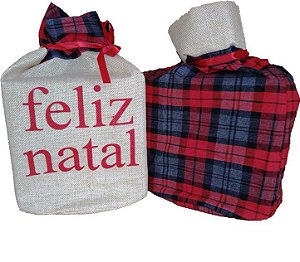 Saco Para Panetone Enfeite 30x30cm Linho