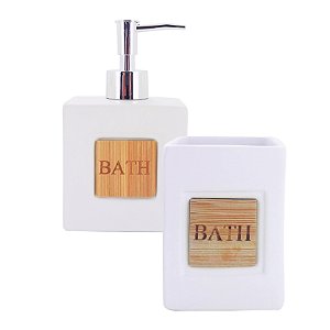 Porta Sabonete Liquido Dispenser E Porta Escova De Dente