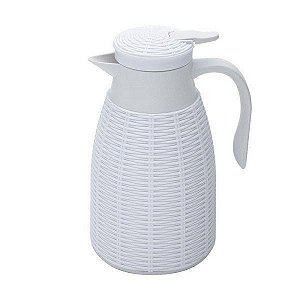 Garrafa Térmica Revestida Rattan Plástico 1Litro Lyor