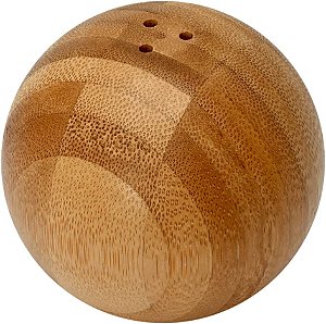 Saleiro De Mesa Esférico Em Bambu Ecológico