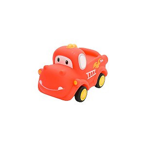 Carrinho Fricção Em Vinil Coleção Pullback Zoo Macio