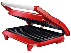Grill & Sanduicheira 2 Em 1 Panini 850w Vermelho Chef Lenoxx 127V