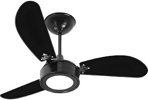 Ventilador Teto New Light LED 3 Pás 127v Venti Delta 3 Velocidades Com Luminaria