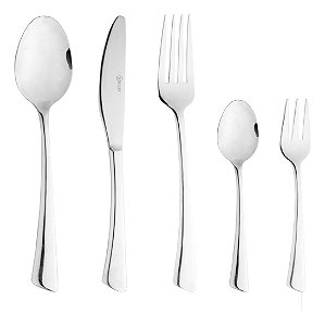 Faqueiro 30 Peças Em Aço Inox Verona Wolff Serve 6 Pessoas Design Elegante