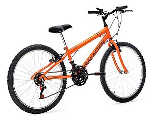 Bicicleta Free Action Aro 24 18V Eden V-Brake Laranja
