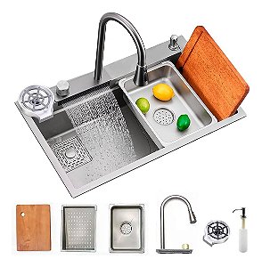 Cuba Cascata Completa Com Torneira Acessórios Inox 304 Yab