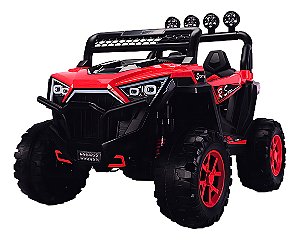 Carro Elétrico Quadriciclo Jipe 12V Com Controle Remoto 4x4 Infantil Para 2 Crianças