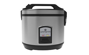 Panela de arroz elétrica 10 xícaras Legumes Multifuncional com Cesto Colher Copo Medidor Unitermi (INOX)