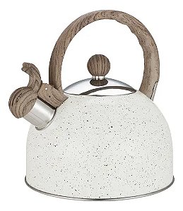 Chaleira Inox Com Apito 2 Litros Mimo Style Mármol Bule De Chá E Café Para Ferver Água