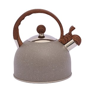 Chaleira Inox Grafito 2l Mimo Style Com Alça E Apito