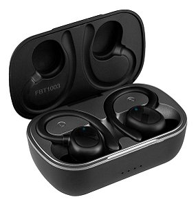 Fone Bluetooth + Case Tws Maxprint Ipx5 Fbt1003 Preto