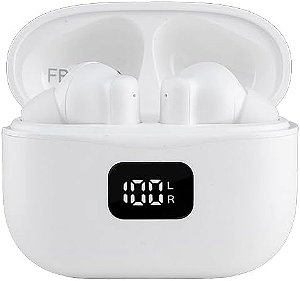Fone De Ouvido Bluetooth Tws Branco Com Anc Fbt2002