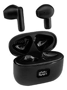 Fone De Ouvido Bluetooth Tws Preto Com Anc Fbt2001