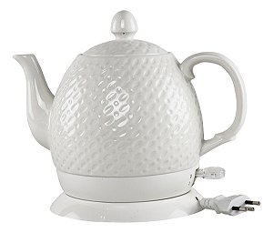 Chaleira Elétrica De Porcelana Elegance 1,5l, Branca, 127v