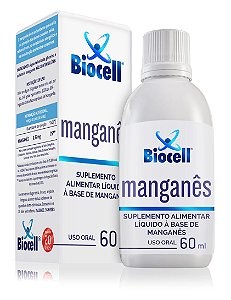 Manganês Biocell - Suplemento Alimentar Líquido Sublingual