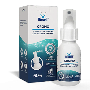 Cromo Suplemento Alimentar Ionizado Spray 60ml - Biocell