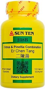 Er Chen Tang (Citrus & Pinellia Formula) 100caps 500mg - Sunten