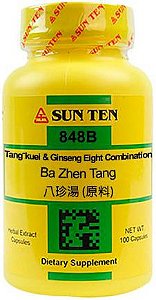 Ba Zhen Tang (Tangkuei & Ginseng Eight Formula) 100caps 500mg - Sunten
