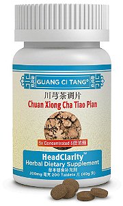 Chuan Xiong Cha Tiao Pian (Ligusticii & Tea Formula) 200 tabletes 200mg - Guang Ci Tang