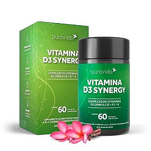 Vitamina D3 Synergy 60caps de 1200mg - Puravida