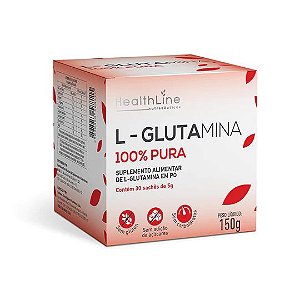 Glutamina 30 sachês de 5g - Healthline