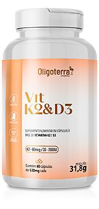 Vit K2&D3 60caps 530mg - Oligoterra