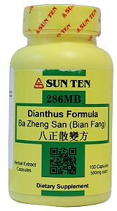 Ba Zheng Wan (Dianthus Formula) 100 caps 500mg - Sunten