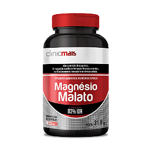 Magnésio Malato 60caps 530mg - Clinicmais