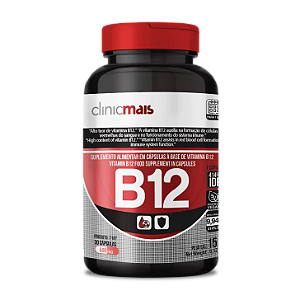 Vitamina B12 30caps 500mg - Clinicmais