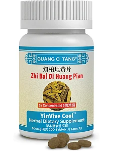 Zhi Bai Di Huang Pian 200 tabletes 200mg - Guang Ci Tang