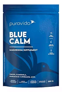 Blue Calm Magnésio Inositol Triptofano Taurina 250g - Puravida