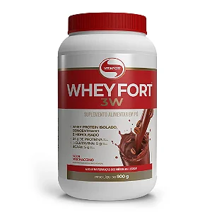 Whey Fort 3W Pote 900g Chocolate - Vitafor