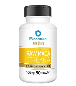 Raw Maca Peruana 90 caps 500mg - Inka Qhatu