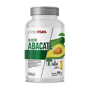 Óleo de Abacate 60caps 1000mg - Clinicmais