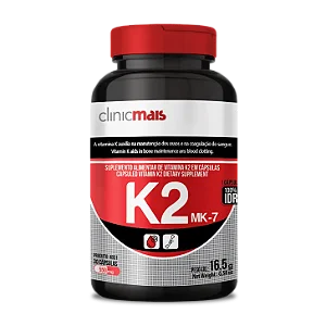 Vitamina K2 30caps 550mg - Clinicmais