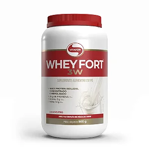 Whey Fort 3W Pote 900g Neutro - Vitafor