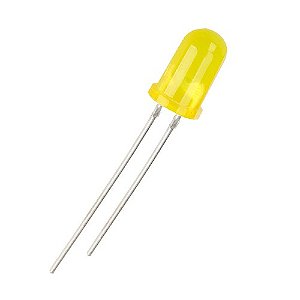 LED 5mm amarelo difuso