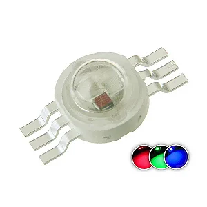 LED 3W RGB smd 6 terminais