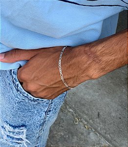 pulseira 3x1 3,5mm  / prata 925