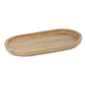 Bandeja Oval Ecokitchen em Bambu Mimo Style 24cm